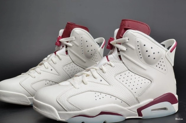 Bmlin Shoes white Jordan 6 Retro Air Maroon 384664-116 0713